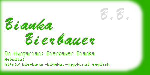 bianka bierbauer business card